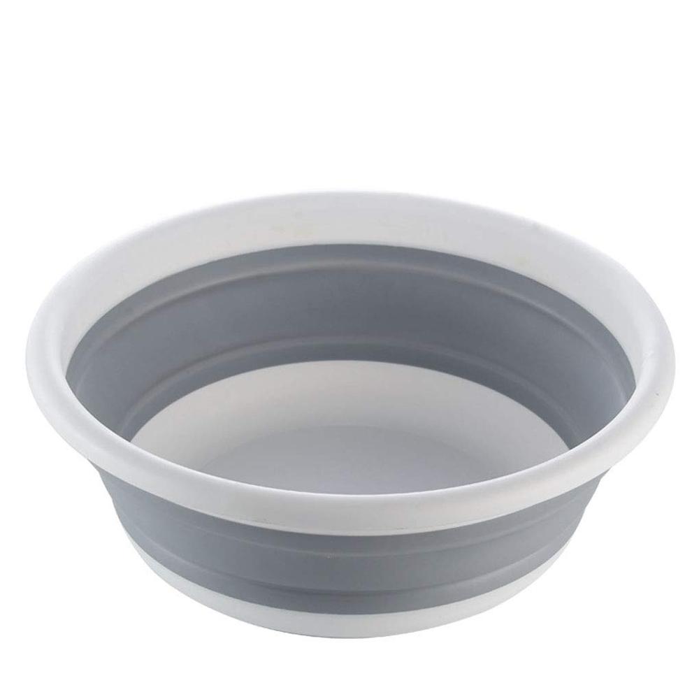 Collapsible Tub - Foldable Round Dish Tub - Portable Washing Basin - Space Saving Plastic Washtub